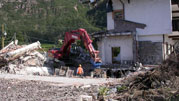 Iniziati i lavori di demolizione dell'Hotel Pircher.